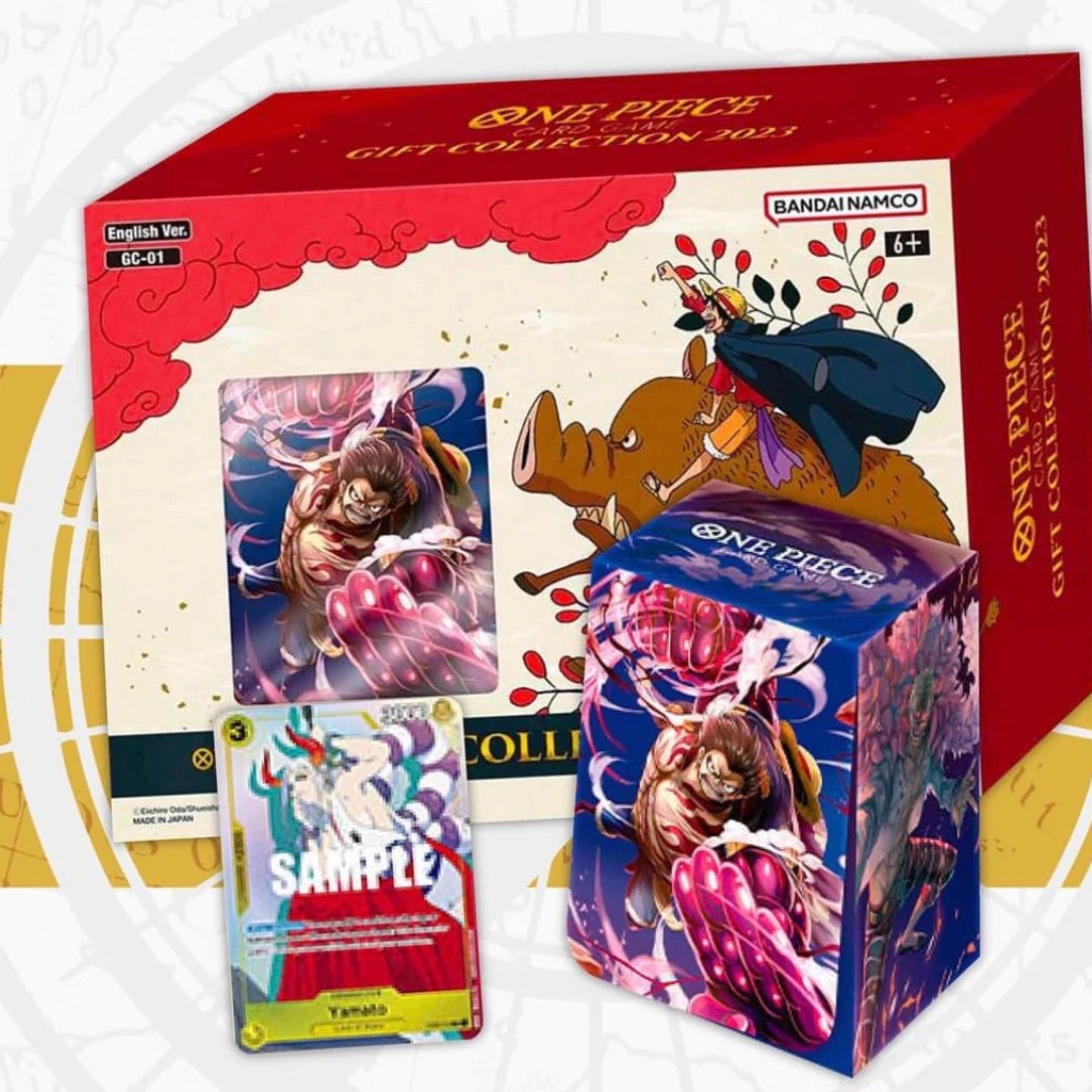 bandai one piece card game gift box Personalized PKM Anniversary Card, Custom Photo Anime Wedding Card, An main image 1